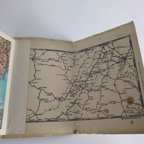 Views & Roadmap Beautiful Shenandoah Valley Virginia 1920s Fold-Out Postcards - Picture 8 of 10